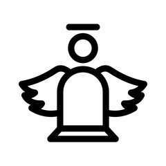 angel icon or logo isolated sign symbol vector illustration - high quality black style vector icons
