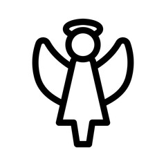 angel icon or logo isolated sign symbol vector illustration - high quality black style vector icons
