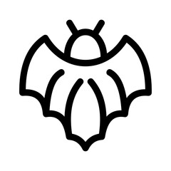 bat icon or logo isolated sign symbol vector illustration - high quality black style vector icons
