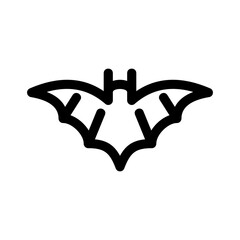 bat icon or logo isolated sign symbol vector illustration - high quality black style vector icons
