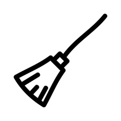 broom icon or logo isolated sign symbol vector illustration - high quality black style vector icons
