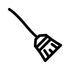 broom icon or logo isolated sign symbol vector illustration - high quality black style vector icons

