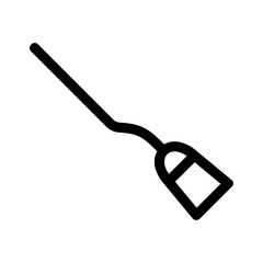 broom icon or logo isolated sign symbol vector illustration - high quality black style vector icons
