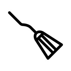 broom icon or logo isolated sign symbol vector illustration - high quality black style vector icons
