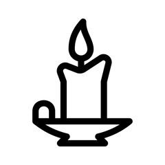 candle icon or logo isolated sign symbol vector illustration - high quality black style vector icons
