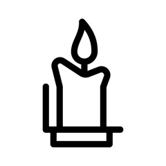 candle icon or logo isolated sign symbol vector illustration - high quality black style vector icons
