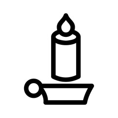 candle icon or logo isolated sign symbol vector illustration - high quality black style vector icons
