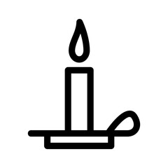 candle icon or logo isolated sign symbol vector illustration - high quality black style vector icons
