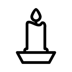 candle icon or logo isolated sign symbol vector illustration - high quality black style vector icons
