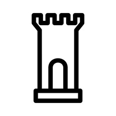 castle icon or logo isolated sign symbol vector illustration - high quality black style vector icons

