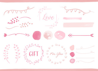 フレーム　水彩