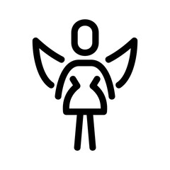 fairy icon or logo isolated sign symbol vector illustration - high quality black style vector icons
