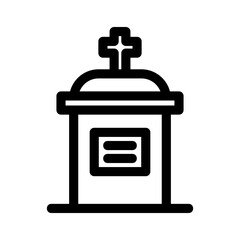 graves icon or logo isolated sign symbol vector illustration - high quality black style vector icons
