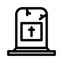 Obraz premium graves icon or logo isolated sign symbol vector illustration - high quality black style vector icons 