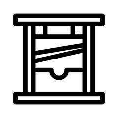 guillotine icon or logo isolated sign symbol vector illustration - high quality black style vector icons
