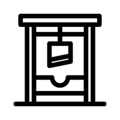 guillotine icon or logo isolated sign symbol vector illustration - high quality black style vector icons
