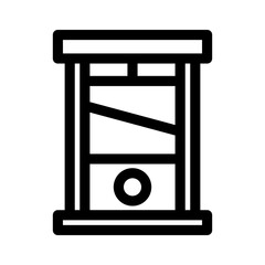 guillotine icon or logo isolated sign symbol vector illustration - high quality black style vector icons
