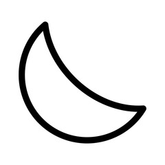 moon icon or logo isolated sign symbol vector illustration - high quality black style vector icons
