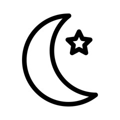 night icon or logo isolated sign symbol vector illustration - high quality black style vector icons
