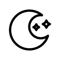 night icon or logo isolated sign symbol vector illustration - high quality black style vector icons
