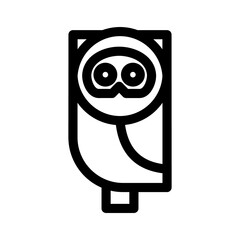 owl icon or logo isolated sign symbol vector illustration - high quality black style vector icons
