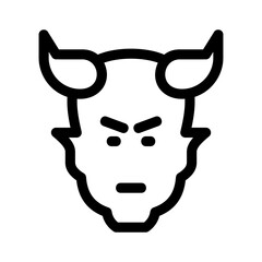 satan icon or logo isolated sign symbol vector illustration - high quality black style vector icons
