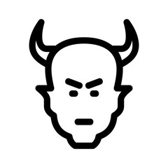 satan icon or logo isolated sign symbol vector illustration - high quality black style vector icons
