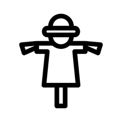 scarecrow icon or logo isolated sign symbol vector illustration - high quality black style vector icons
