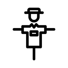scarecrow icon or logo isolated sign symbol vector illustration - high quality black style vector icons
