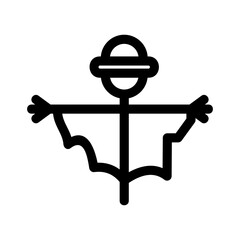 scarecrow icon or logo isolated sign symbol vector illustration - high quality black style vector icons
