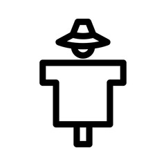 scarecrow icon or logo isolated sign symbol vector illustration - high quality black style vector icons

