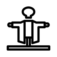 scarecrow icon or logo isolated sign symbol vector illustration - high quality black style vector icons
