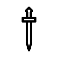 sword icon or logo isolated sign symbol vector illustration - high quality black style vector icons
