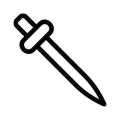 sword icon or logo isolated sign symbol vector illustration - high quality black style vector icons
