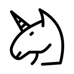 unicorn icon or logo isolated sign symbol vector illustration - high quality black style vector icons
