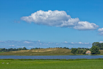 Landscape at Nørreball Nor, Langeland, Denmark