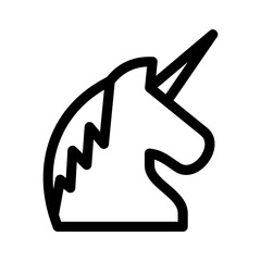 unicorn icon or logo isolated sign symbol vector illustration - high quality black style vector icons
