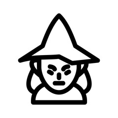 witch icon or logo isolated sign symbol vector illustration - high quality black style vector icons
