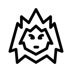 yeti icon or logo isolated sign symbol vector illustration - high quality black style vector icons
