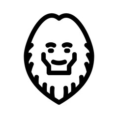 yeti icon or logo isolated sign symbol vector illustration - high quality black style vector icons
