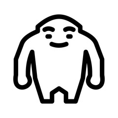 yeti icon or logo isolated sign symbol vector illustration - high quality black style vector icons
