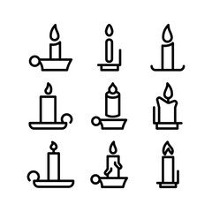candle icon or logo isolated sign symbol vector illustration - high quality black style vector icons
