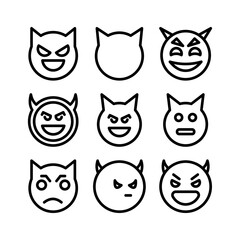 Obraz premium evil icon or logo isolated sign symbol vector illustration - high quality black style vector icons 