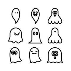 ghost icon or logo isolated sign symbol vector illustration - high quality black style vector icons
