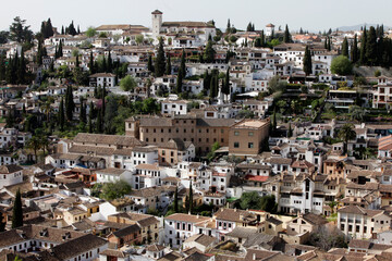 Obraz premium Albaicin seen from Alhambra