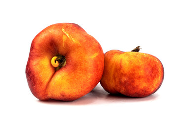 Donut Peaches isolated in white background 