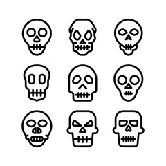 skull icon or logo isolated sign symbol vector illustration - high quality black style vector icons
