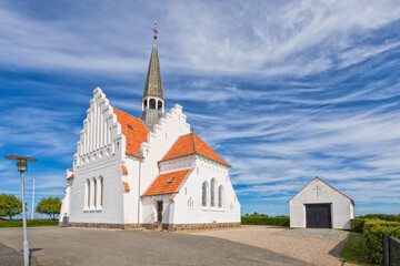 Fototapeta na wymiar Church at Bagenkop, Langeland, Denmark