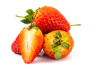 Strawberry isolated in white background