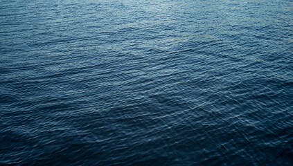 blue ocean waves water surface background - obrazy, fototapety, plakaty